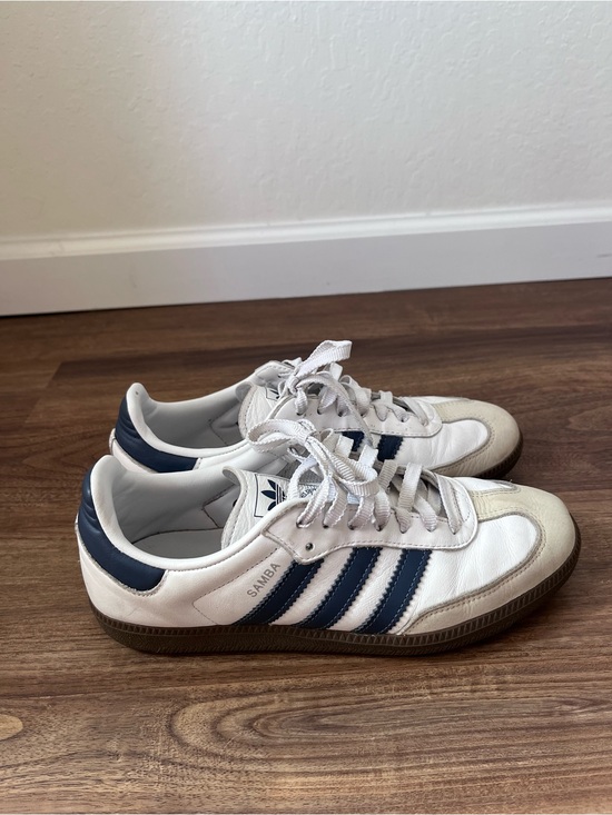 adidas Shoes - ADIDAS Samba Sneakers - White & Navy